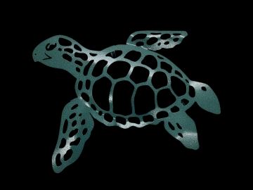 Powder Coated Turtle