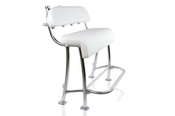 35.5" Sea Series Leaning Post with Backrest and Folding Footrest