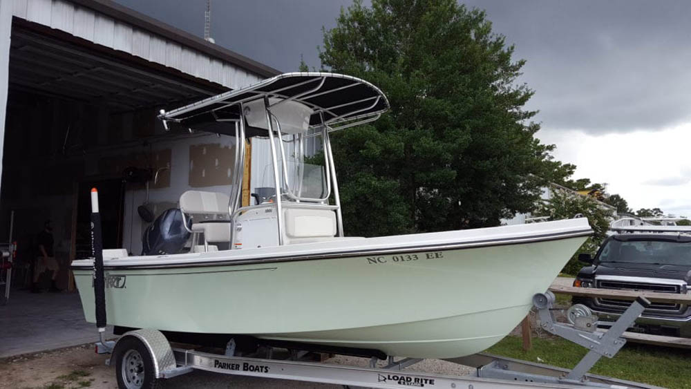 T Top for Parker 1801 T Tops for Parker Center Console Boats