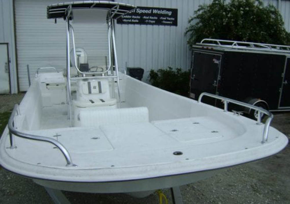 Bow Rails and Stern Rails for Carolina Skiff