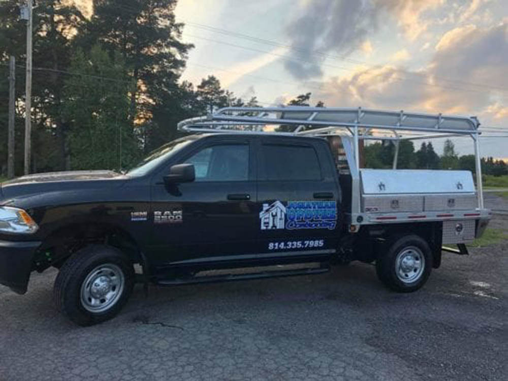 Ladder Rack for a Flat Bed Truck