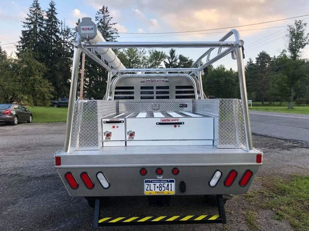 Ladder Rack for a Flat Bed Truck Custom Truck Rack