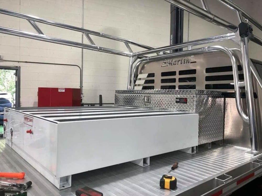 Ladder Rack for a Flat Bed Truck Custom Truck Rack