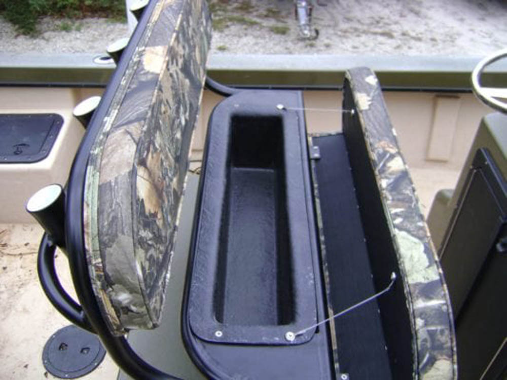 Black Fiberglass Storage for Leaning Post