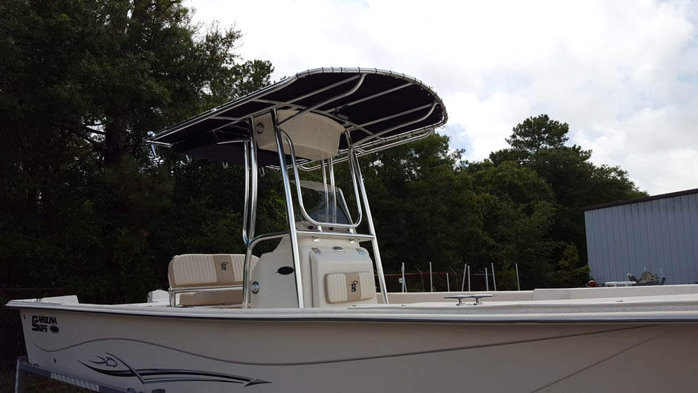 Carolina Skiff T Top - Custom Aluminum Boat Top for Carolina Skiff