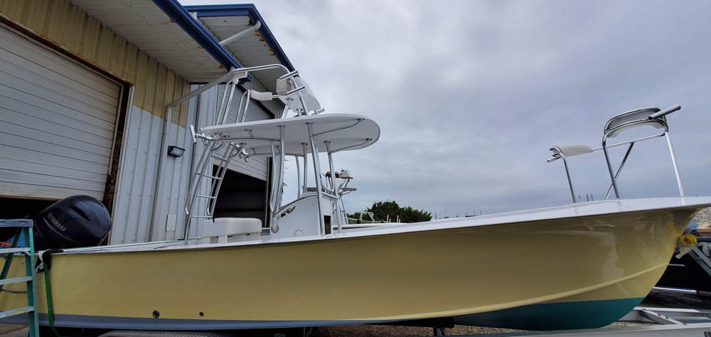 Custom Aluminum Cobia Tower for Glenn Bradley Boat