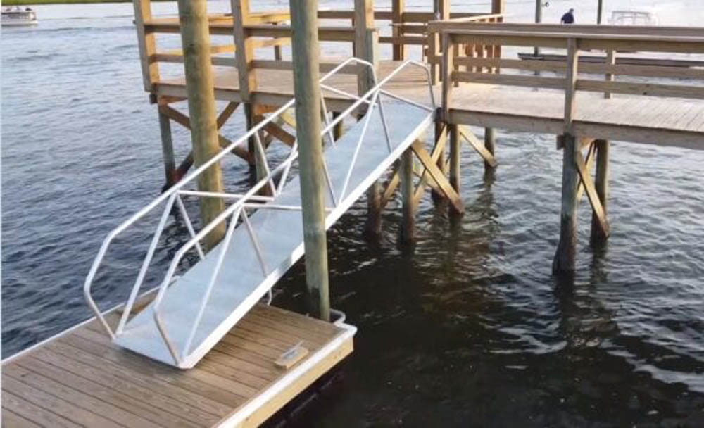 Aluminum Dock Gangways Provided For Wilmington Nc - Diy Floating Dock Gangway