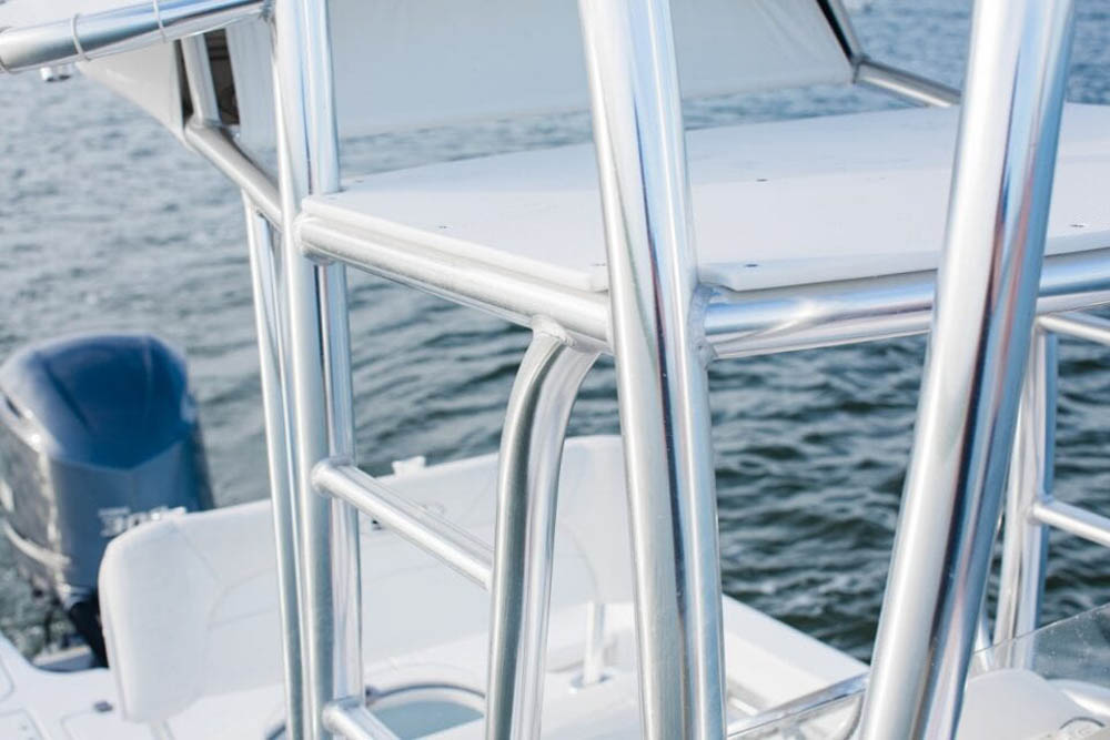 StepUp Cobia Tower Custom Aluminum Boat Tower Highspeed Welding