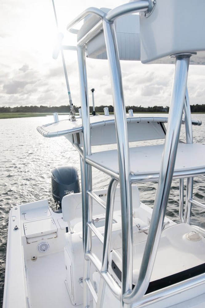 StepUp Cobia Tower Custom Aluminum Boat Tower Highspeed Welding