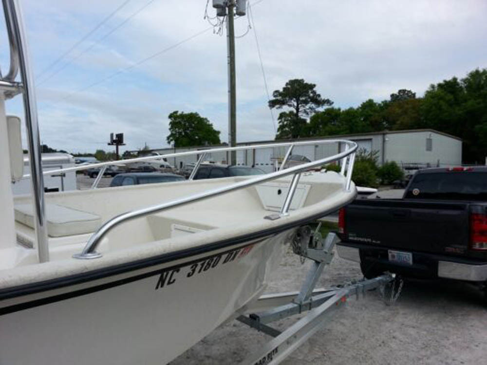 Custom Aluminum Bow Rail Boat Bow Rail and T Top