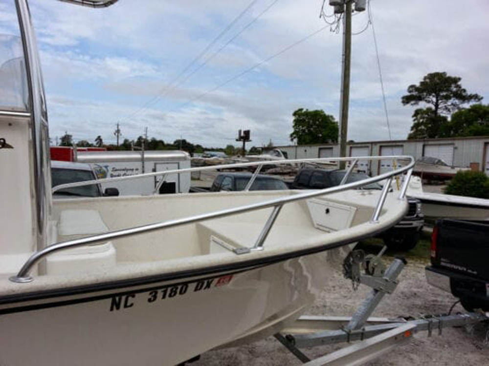 Custom Aluminum Bow Rail Boat Bow Rail and T Top