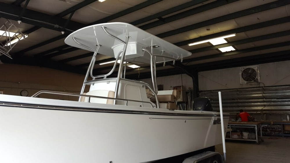 Hard Top For Parker Center Console Fiberglass Hard Top