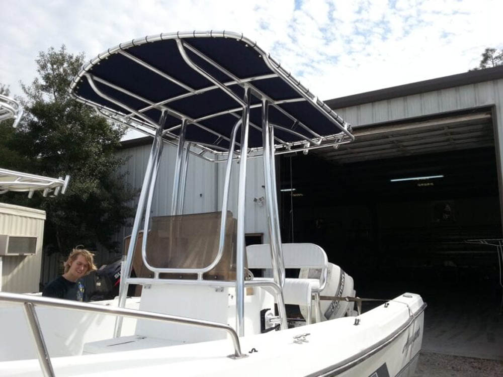 Soft Top For Boat Custom Canvas T Top Aquasport Boat