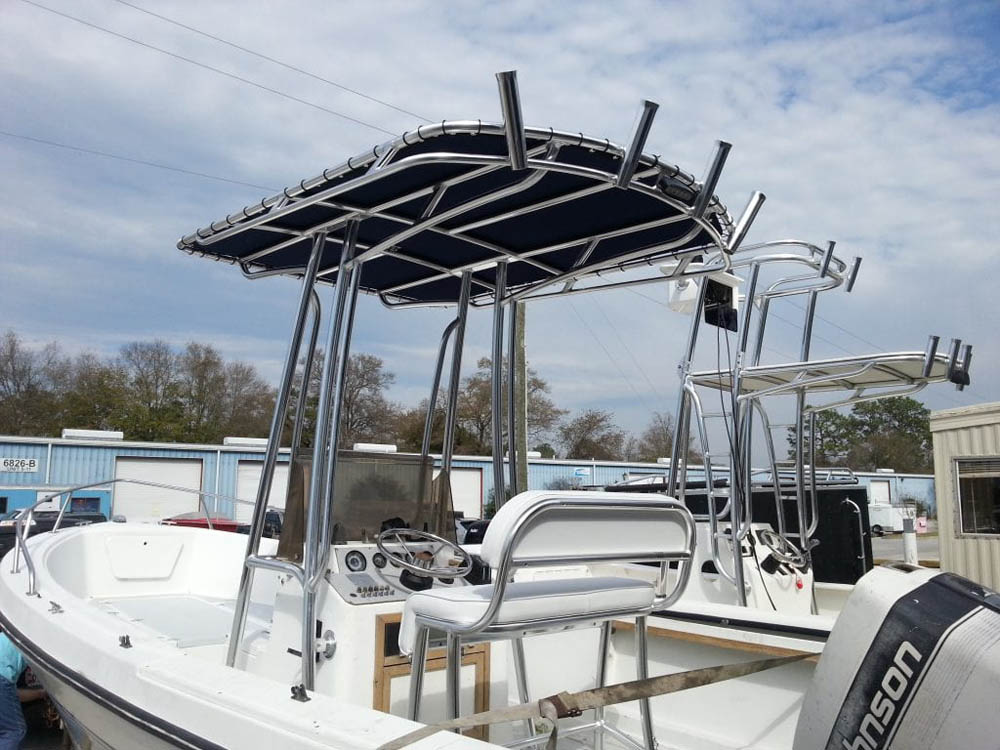 Soft Top For Boat Custom Canvas T Top Aquasport Boat