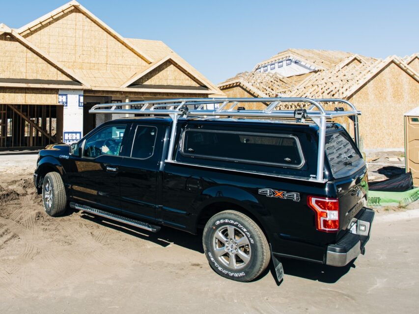 Camper Shell Rack Platform Camper Shell Ladder Rack | Aluminum Truck Rack for Toppers
