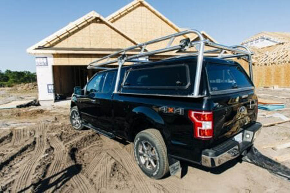 Shell Ladders Camper Shell Ladder Rack - Aluminum Truck Rack for Topper