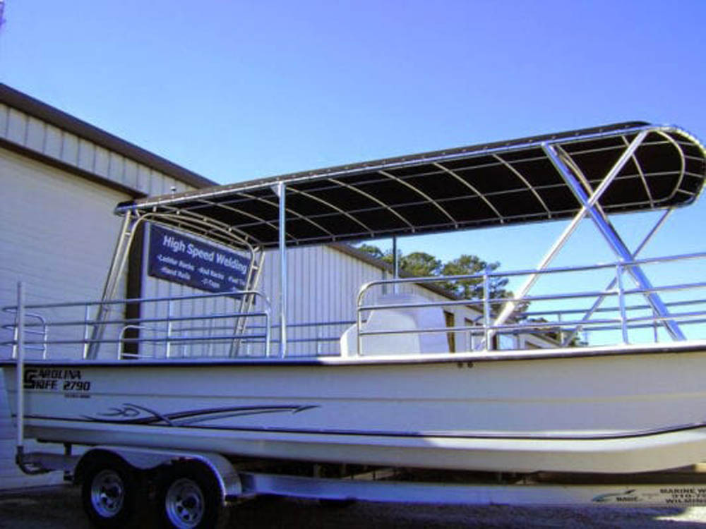 Commercial boat handrails