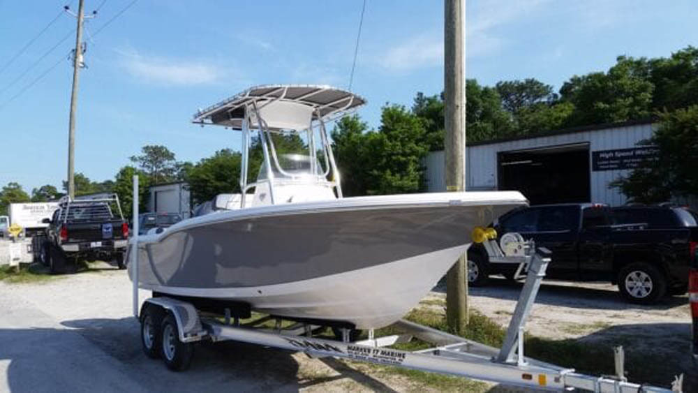 Custom T Top For Tidewater Boat