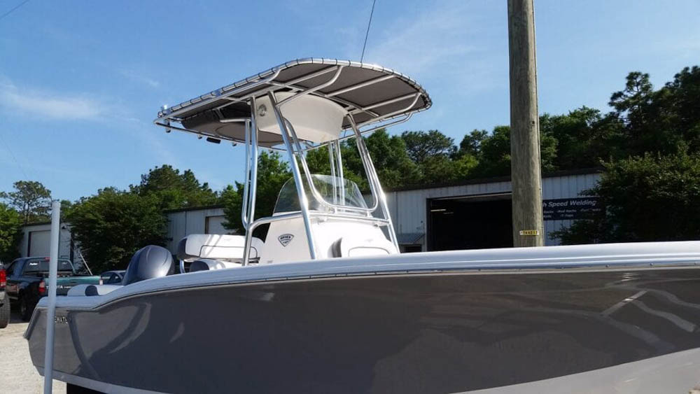 Tidewater 210 T Top Custom Aluminum T Top For Tidewater
