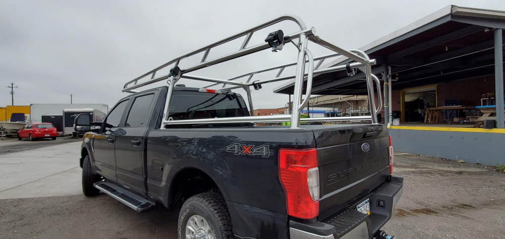 Custom F-350 Ladder Rack - Aluminum Truck Ladder Rack
