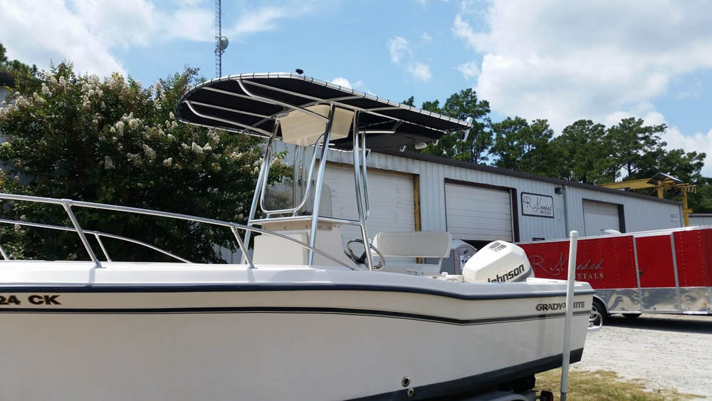 Custom Canvas T Top For Grady White Boat