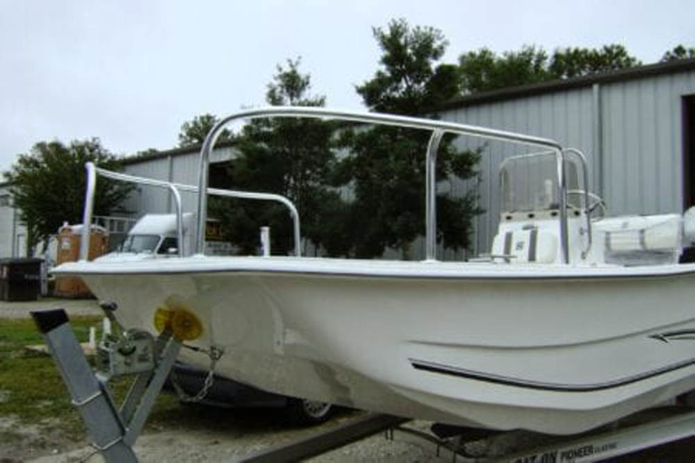 Aluminum Bow Rail for Carolina Skiff