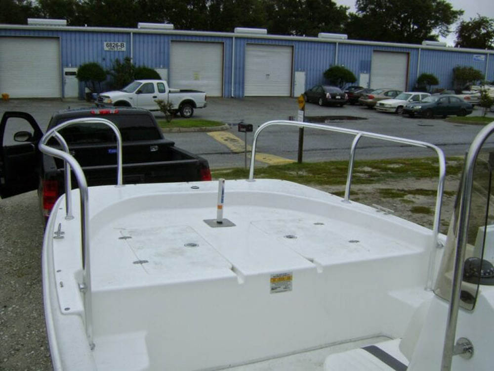 Custom Rails For Carolina Skiff Large Aluminum Bow Rail