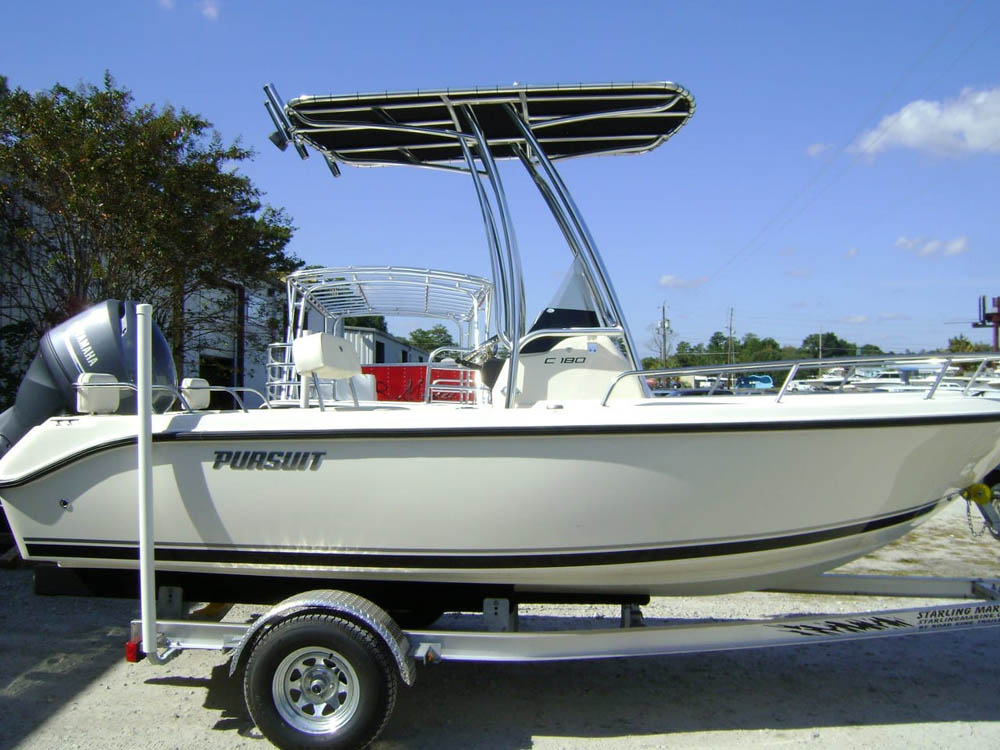 Canvas T Top For Pursuit Custom Boat T Tops for Center Consoles