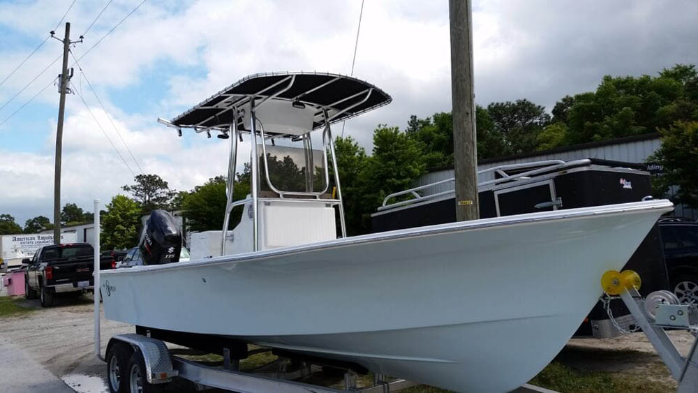 C Hawk Boat T Top Canvas T Top for CHawk Boat