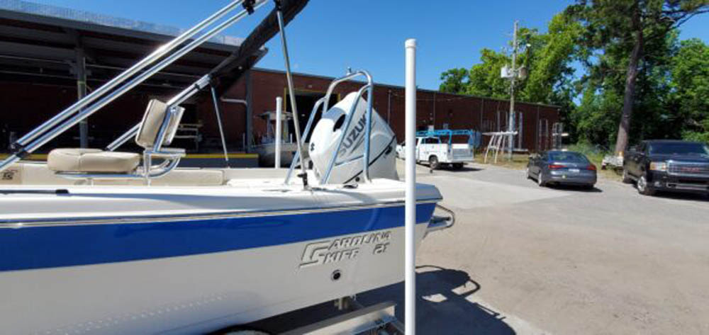 Carolina Skiff with aluminum tow bar