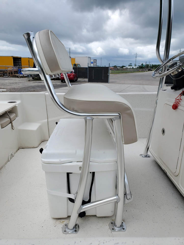 Carolina Skiff Leaning Post with Backrest High Speed Welding