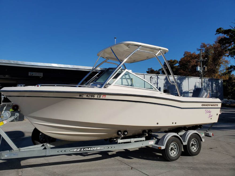 grady white dual console with aluminum hardtop