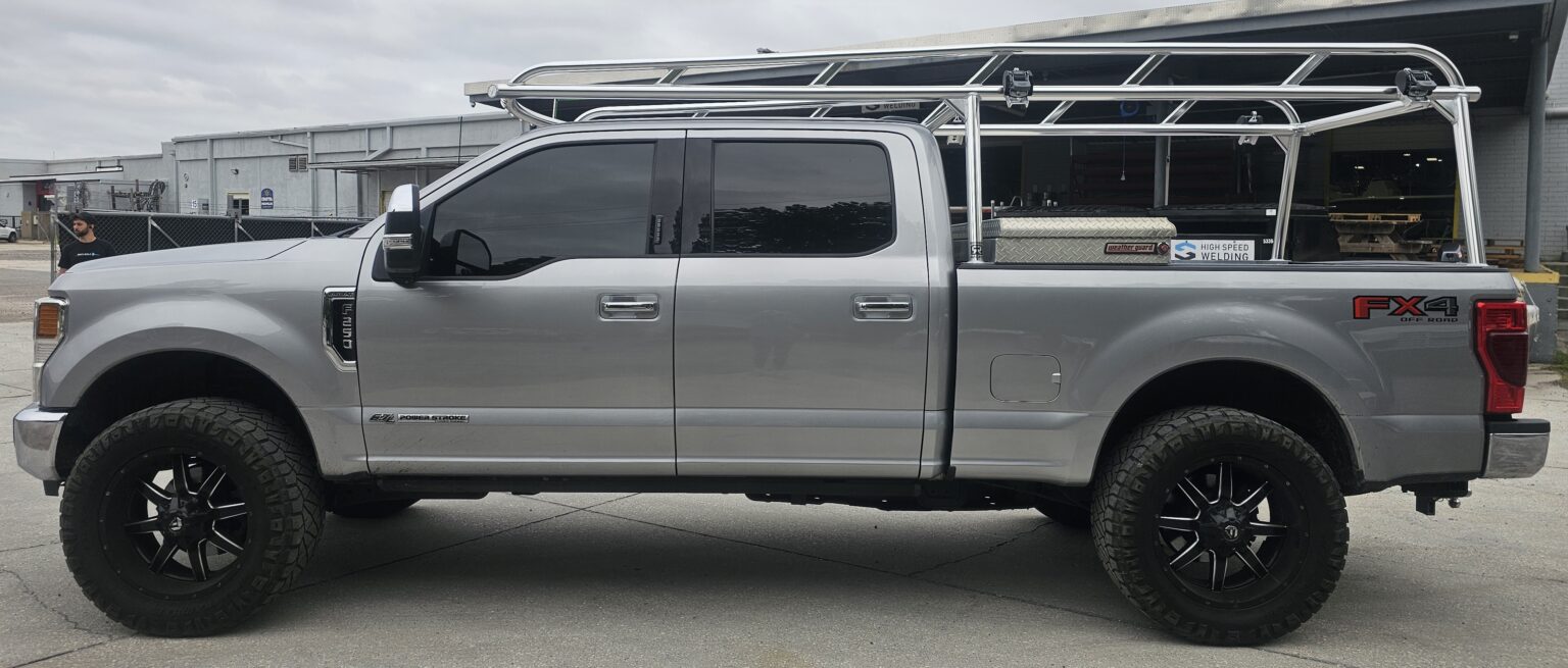 Welded Ladder Rack for Ford F250 — Ryder Rack WELD Install